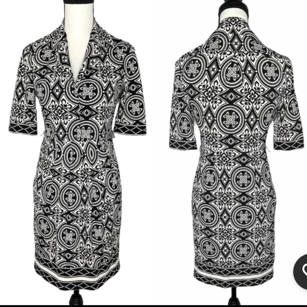 BCBG Max Azria Black and White
Pocket Shirt Dress XS Business
Cocktail Work